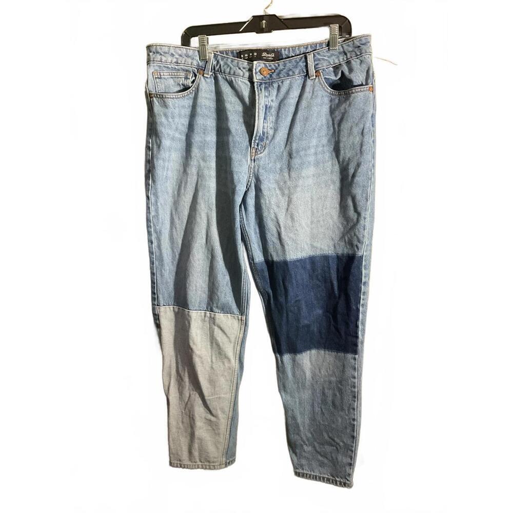 Denim Co. Patchwork Jeans - Blue Denim - Size 18